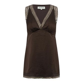 Lollys Laundry Mujer, Camisetas, Marr&oacute;n, Talla: XL