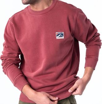 Billybelt Fleece Organic Cotton Sweatshirt In Burgundy
