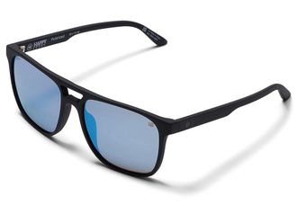 Spy Czar Matte Black - Happy Boost Bronze Polar Ice Blue Spectra Mirror Athletic Performance Sport Sunglasses, Polycarbonate