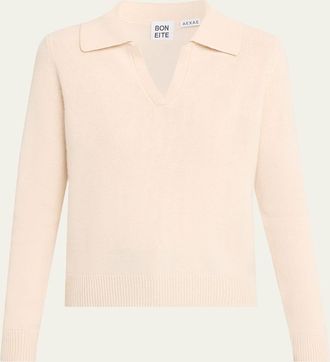 Aexae Cashmere Polo Sweater