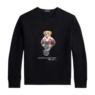 Polo Ralph Lauren Bear Crewneck Sweatshirt - Heren - Sweatshirts & Hoodies - Zwart - Maat: L Katoen