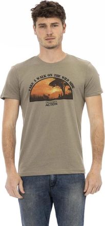 Trussardi Korte Mouw Ronde Hals T-shirt - Heren - T-shirts - Groen - XL - Tops