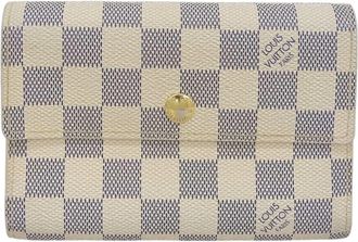 Louis Vuitton Damier Azur Damier Azur Wallet (Tri-Fold) (Pre-Owned)