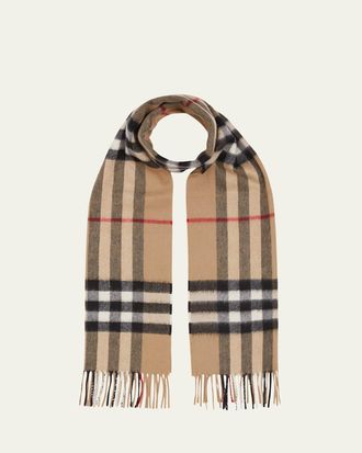 Burberry Giant Check Cashmere Scarf