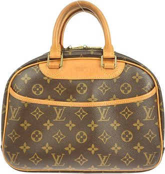 Louis Vuitton Trouville Handbag Monogram Canvas Brown Canvas Handbag (Pre-Owned)