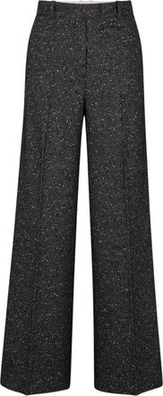 HUGO BOSS Dames/Dames Tovette Broek met Wijde Pijpen (Grijs)