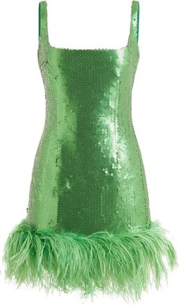 16Arlington Sior jurk met pailletten - Groen