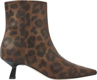 VIA VAI Suzy Franky Enkellaarsjes - Dames - Laarzen met Hak - Bruin - 38 EU - Su&egrave;de - Schoenen