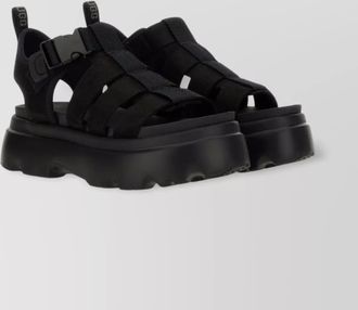 UGG chunky sole open toe platform sandals