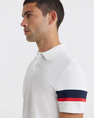 Tommy Hilfiger Tape Polo - White