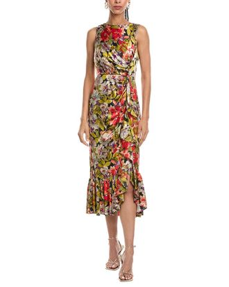 Cinq &agrave; Sept Cinq &Agrave; Sept Canyon Bloom Elvira Silk Midi Dress
