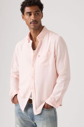 Levi's Sunset Pocket Shirt - Hombre - XL - Rosa / Crystal Pink Cotton Linen