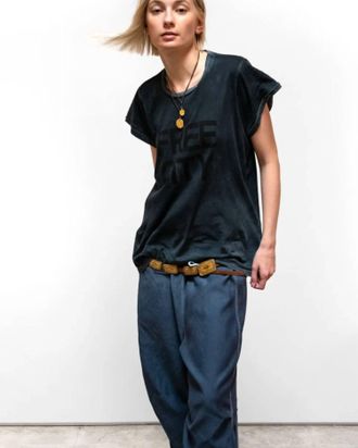 Freecity Supervintage Shortsleeve Tee In Volcano Powder Faded Black