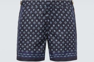 Orlebar Brown Bulldog printed swim trunks