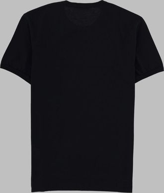 Dolce & Gabbana Metal Plaque Cotton T-Shirt - Blue