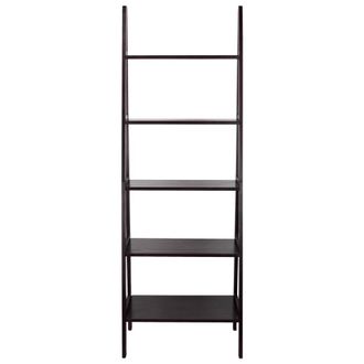 Casual Home 5-Shelf Ladder Bookcase-Espresso