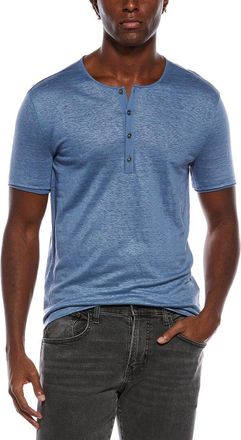 John Varvatos Bleecker Regular Fit Linen Henley