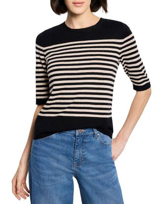 Nic+Zoe Nic+Zoe Petite Stripe Sweater T-Shirt