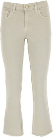 Fay Wijde Jeans - Dames - Loose Fit Jeans - Beige - W27 - Katoen - Jeans