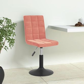 vidaXL Vidaxl - Sillas De Comedor Giratorias 4 Unidades De Terciopelo Rosa