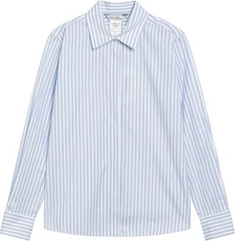 Max Mara Shirts, female, Blue, Size: M Maccenni Shirt