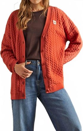 Maloja Falben Cardigan Top In Rosehip