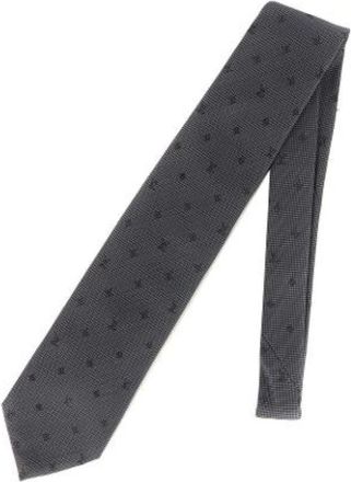 Louis Vuitton Pre-owned Silk Cravat - - Pre-owned - Uomo - Grigio - ONE SIZE