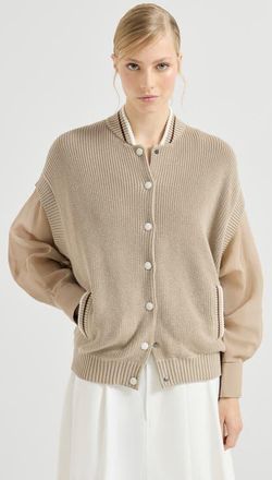 Brunello Cucinelli Cotton cardigan in Beige at Nordstrom, Size Xx-Small Eu
