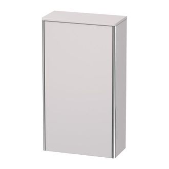 Duravit Armario De Media Altura Duravit Xsquare 50.0x23.6 Cm, 1 Puerta, Colgado A La Izquierda, 2 Estantes De Vidrio Xs1303l, Color (frente/cuerpo): Blanco Li