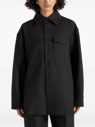 Mani&egrave;re De Voir Joy front-pockets shirt - Black
