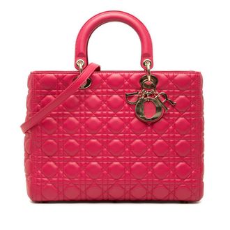 Dior Pre-owned Dior Large Lambskin Cannage Lady Satchel Ladies W6Q5EUCA9QHOTL71