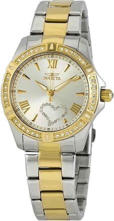 Invicta Angel Silver Dial Two-Tone Ladies Watch 21418