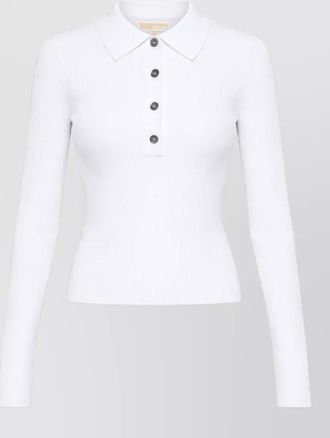 Michael Kors long-sleeve slim-fit polo shirt