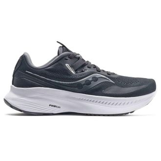 Saucony Guide 15 Textile Synthetic Mens Lace Up Trainers - Black White - Size:UK 10.5