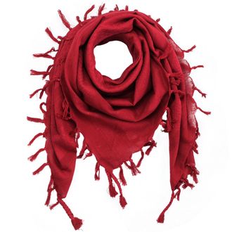 Freak Scene Kufiya - red-burgundy - red-burgundy - 40x40 inch - Shemagh - Arafat scarf Palestinian PLO Pali-scarf - 100% cotton