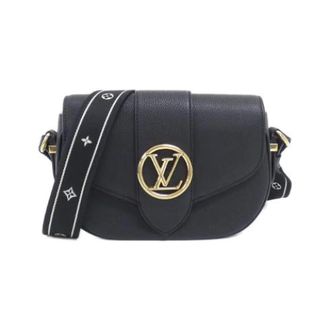 Louis Vuitton Pre-owned Pont Neuf Soft Calf Shoulder Bag - Dames - Pre-owned - Zwart - Maat: ONE Size Leer