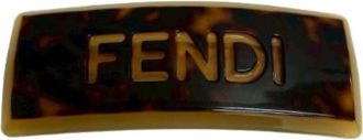 Fendi Pre-owned Accessories, female, Brown, Size: ONE SIZE Pre-owned Hair Accessory
