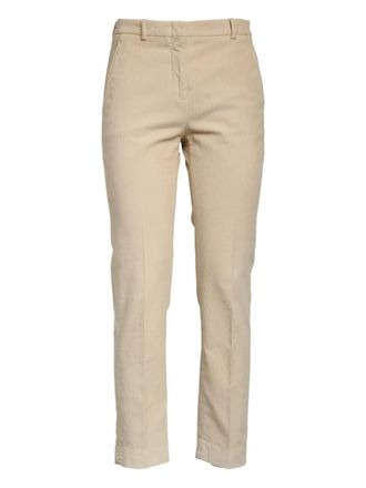 Incotex Leyre slash-pocket trousers - women - Cotton/Elastane - 40 - Neutrals