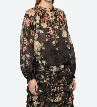 Sea New York Jolie Top In Black Multi