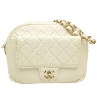 Chanel Pre-owned Vintage Schoudertas - Dames - Pre-owned - Beige - Maat: ONE Size Leer