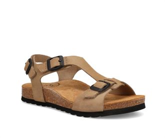 Taos Womens Mvp Sandals In Oat Suede