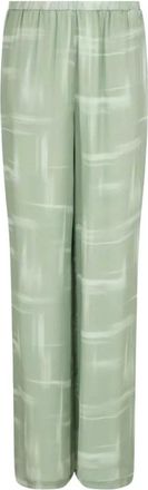 A|X Armani Exchange Pantalones anchos de viscosa - Trousers - Mujer - Verde - L