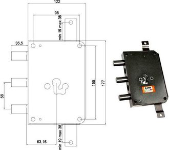 Targus Cerradura Sic.triple Cil. E63 Rce663/560 Moia