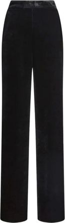 Etro Elegante zwarte broek van zijdemix - Dames - Wijde Broeken - Zwart - XS - Broeken