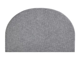 VENTE-UNIQUE.COM Cabecero tela gris 140x190 cm, 140x200 cm