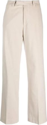 Axel Arigato Beige Twill Slit Activewear Broek - Dames - Wijde Broeken - Beige - 2XS - Broeken