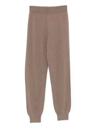 Joseph ribbed-knit trousers - women - Cashmere/Polyamide - S - Brown