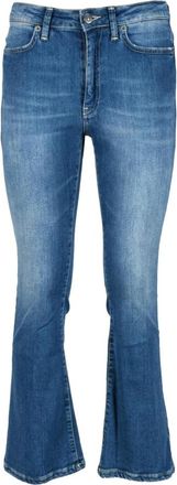Dondup Cotton Jeans- Mandy Model - Dames - Bootcut Jeans - Blauw - W29 - Katoen - Jeans