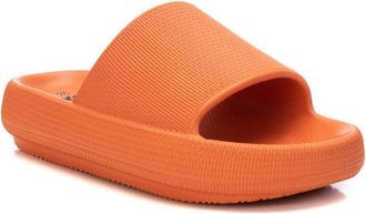 Xti Womens Rubber Flat Sandals In Orange
