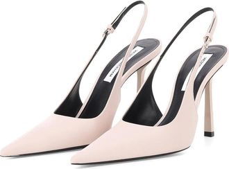Victoria Beckham Victoria Stiletto Slingbacks - Dames - Pumps - Roze - 38 EU - Leer - Schoenen